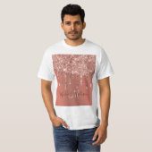 Speciaal Roos Gold Glitter drijft meisje luxe T-shirt (Voorkant volledig)