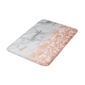 Speciaal Roos Gold Glitter Marble Bath Mat (Gekanteld)
