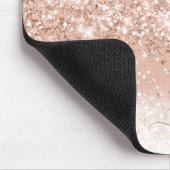 Speciaal Roos Gold Glitter Muismat (Hoek)