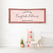 Speciaal Roos Gold Glitter Nurse Afstuderen Spandoek (Insitu)