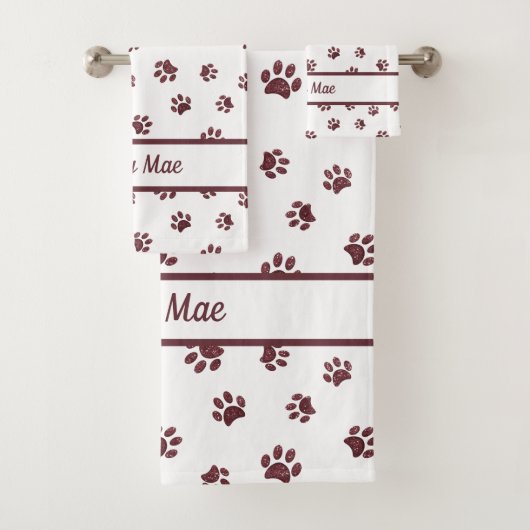 Speciaal Roos Gold Glitter schildert afdrukken Bad Handdoek (Insitu)