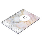 Speciaal Roos Gold Grey Marble Notitieboek (Linkerzijde)