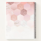 Speciaal Roos Gold Lashes Benoemingboek Notitieboek (Achterkant)