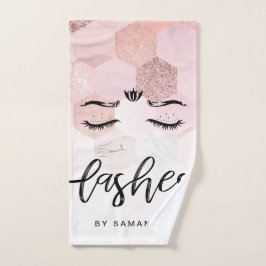 Speciaal Roos Gold Lashes Handdoek