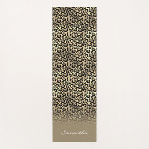 Speciaal Roos Gold Leopard Spots Animal Print Yogamat