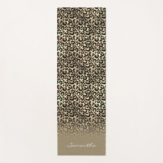 Speciaal Roos Gold Leopard Spots Animal Print Yogamat (Voorkant)