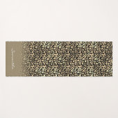 Speciaal Roos Gold Leopard Spots Animal Print Yogamat (Voorkant (horizontaal))