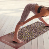 Speciaal Roos Gold Leopard Spots Animal Print Yogamat
