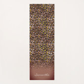 Speciaal Roos Gold Leopard Spots Animal Print Yogamat (Voorkant)