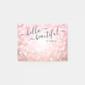 Speciaal Roos Gold Licht "Hallo mooi" Post-it® Notes (Voorkant)
