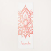 Speciaal Roos Gold Lotus Flower Mandala Roze Yogamat (Voorkant)