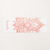 Speciaal Roos Gold Lotus Flower Mandala Roze Yogamat (Voorkant (horizontaal))