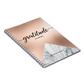 Speciaal Roos Gold Marble Gratitude Journal Notitieboek (Rechterzijde)