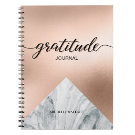 Speciaal Roos Gold Marble Gratitude Journal Notitieboek