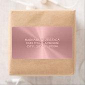 Speciaal Roos Gold Metallic Radiale Textuur Etiket (Insitu)