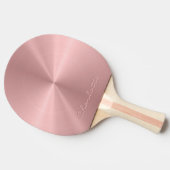 Speciaal Roos Gold Metallic Radiale Textuur Tafeltennisbatje (Zijkant)