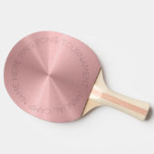 Speciaal Roos Gold Metallic Radiale Textuur Tafeltennisbatje (Zijkant)