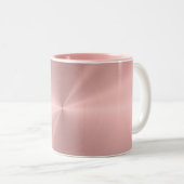 Speciaal Roos Gold Metallic Radiale Textuur Tweekleurige Koffiemok (Voorkant rechts)