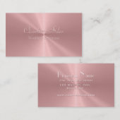 Speciaal Roos Gold Metallic Radiale Textuur Visitekaartje (Voorkant / Achterkant)