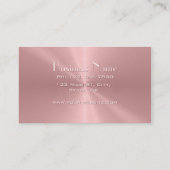 Speciaal Roos Gold Metallic Radiale Textuur Visitekaartje (Achterkant)