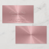 Speciaal Roos Gold Metallic Radiale Textuur Visitekaartje (Voorkant / Achterkant)