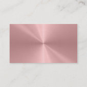 Speciaal Roos Gold Metallic Radiale Textuur Visitekaartje (Achterkant)