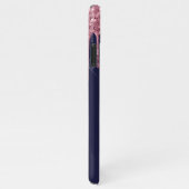 Speciaal Roos Gold Navy Blu Handgeschreven BUDGET iPhone Hoesje (Rechterkant)