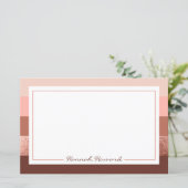 Speciaal Roos Gold Striped Papier (Staand voorkant)