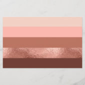 Speciaal Roos Gold Striped Papier (Achterkant)