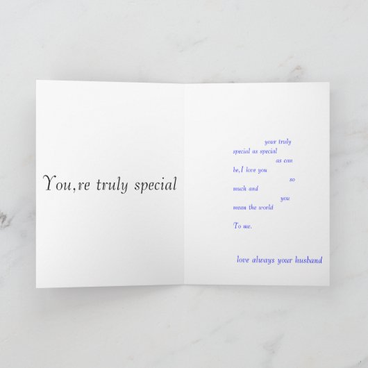 Speciaal Roos Kaart (Binnen)