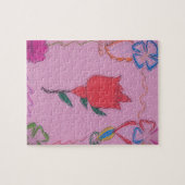 Speciaal Roos Licht baby roze Legpuzzel (Horizontaal)
