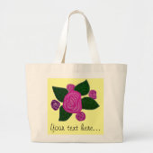 Speciaal Roos ontwerp Jumbo-Tas Grote Tote Bag (Voorkant)