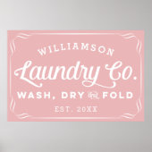 Speciaal Roos wasgoed droogtrommel Poster (Voorkant)