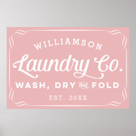 Speciaal Roos wasgoed droogtrommel Poster