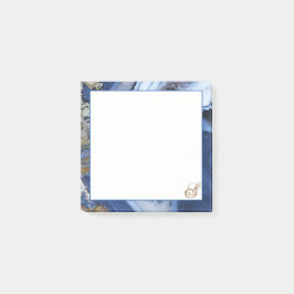 Speciaal Roos Witte Zeemacht Blauwe Kaart Sticky Post-it® Notes