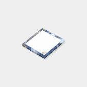 Speciaal Roos Witte Zeemacht Blauwe Kaart Sticky Post-it® Notes (Schuin)