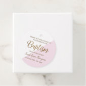 Speciaal roze babyboomkapsel bedankt bedankjes labels (In situ)