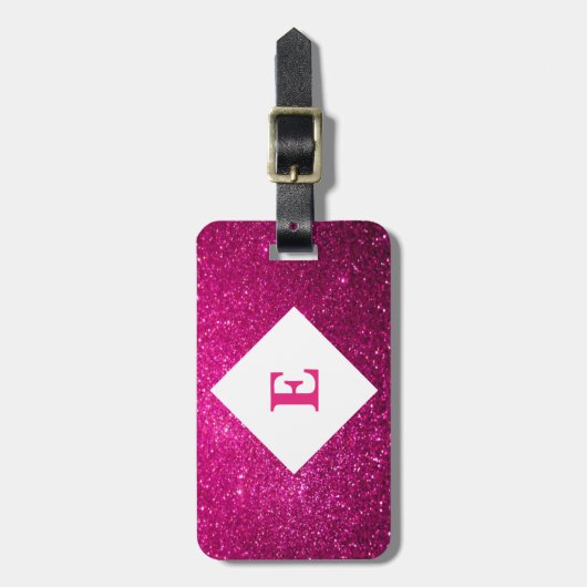 Speciaal roze bagagelabel afdrukken (Voorkant verticaal)