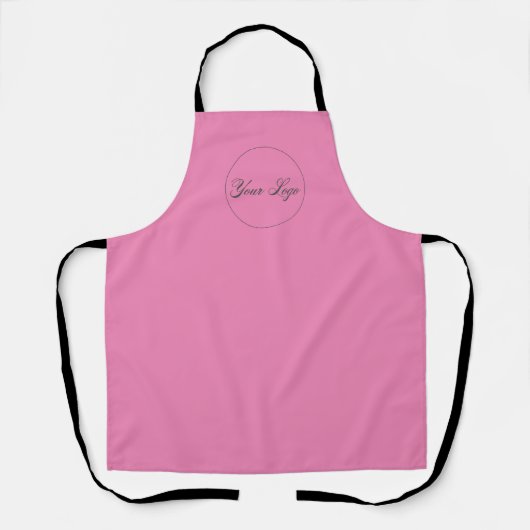 Speciaal roze bedrijf Logo Apron Schort (Voorkant)
