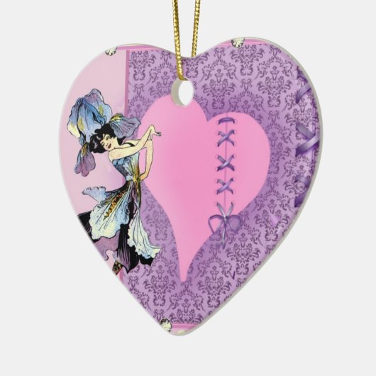 Speciaal  roze cadeauideeën voor meisjes keramisch ornament (Links)