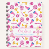 Speciaal roze Cheerleader Megaphone Notitieboek (Voorkant)