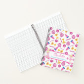 Speciaal roze Cheerleader Megaphone Notitieboek (Binnen)