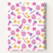 Speciaal roze Cheerleader Megaphone Notitieboek (Achterkant)