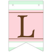 Speciaal roze en Mint Marketing Bunting Flag Vlaggetjes (Derde vlag)