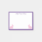 Speciaal roze en Paarse Bunny Rabbit Post-it® Notes (Voorkant)