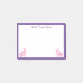 Speciaal roze en Paarse Bunny Rabbit Post-it® Notes