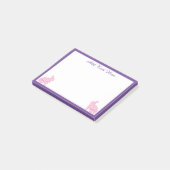 Speciaal roze en Paarse Bunny Rabbit Post-it® Notes (Schuin)