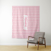 Speciaal roze en witte harten wandtapijt wandkleed (In situ)