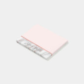 Speciaal roze Faux Gold Roos Foil Marble Post-it® Notes (Schuin)