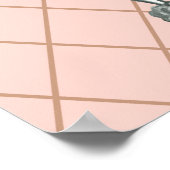 Speciaal roze Franse wand-kleurenafdrukken Poster (Hoek)